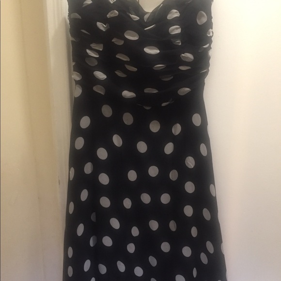 Black and White Silk dress. Size 14. Chelsea Nites - Picture 1 of 4